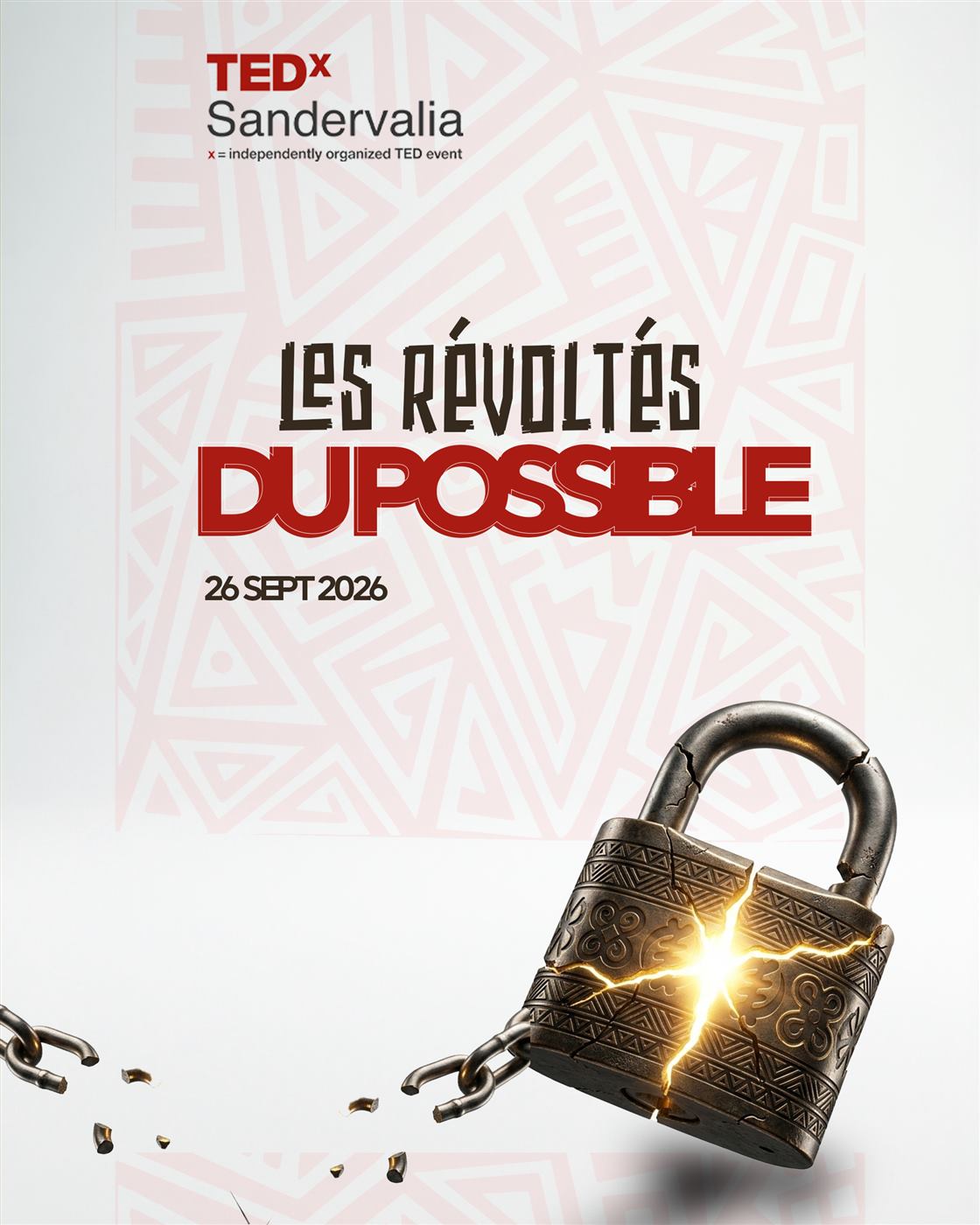 Affiche officielle : Les Révoltés du Possible, 26 septembre 2026