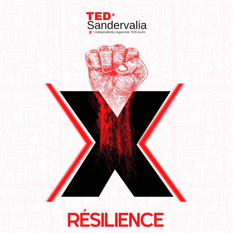 Affiche officielle de TEDxSandervalia 2025, Résilience