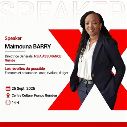 Affiche du talk de Maimouna Barry, TEDxSandervalia 2026