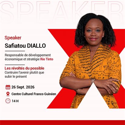 Affiche du talk de Safiatou Diallo, TEDxSandervalia 2026